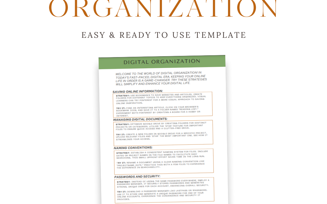 Digital organization