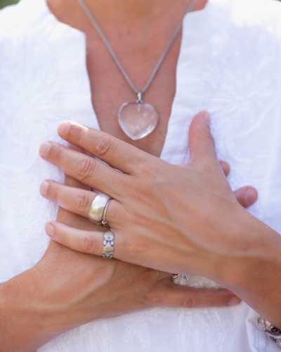 Hands over heart symbolizing self acceptance even when others don't understand executive functioning challenges