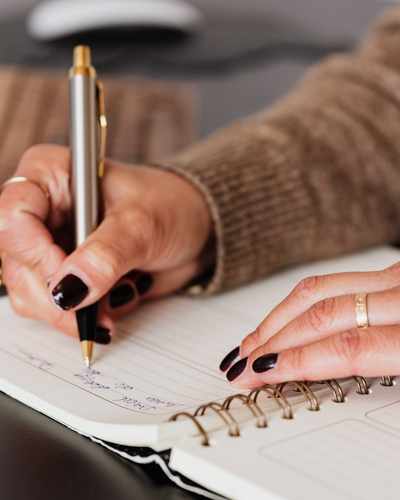 Using a journal to make note of what worked and what didn't for an experiment to improve executive function strategies