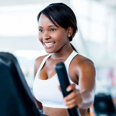 A woman exercising and practicing mindfulness to help with ADHD and executive functioning focus
