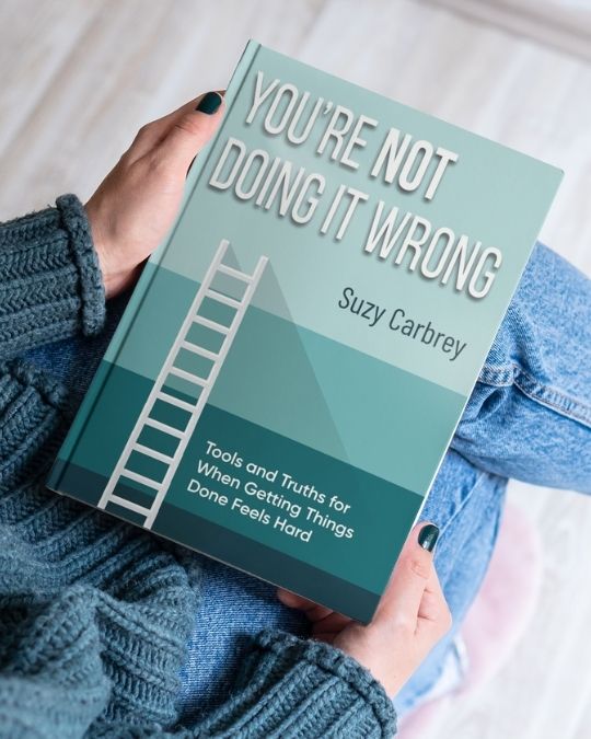 You're Not Doing it Wrong by Suzy Carbrey a Book for ADHD, Productivity and Executive Function